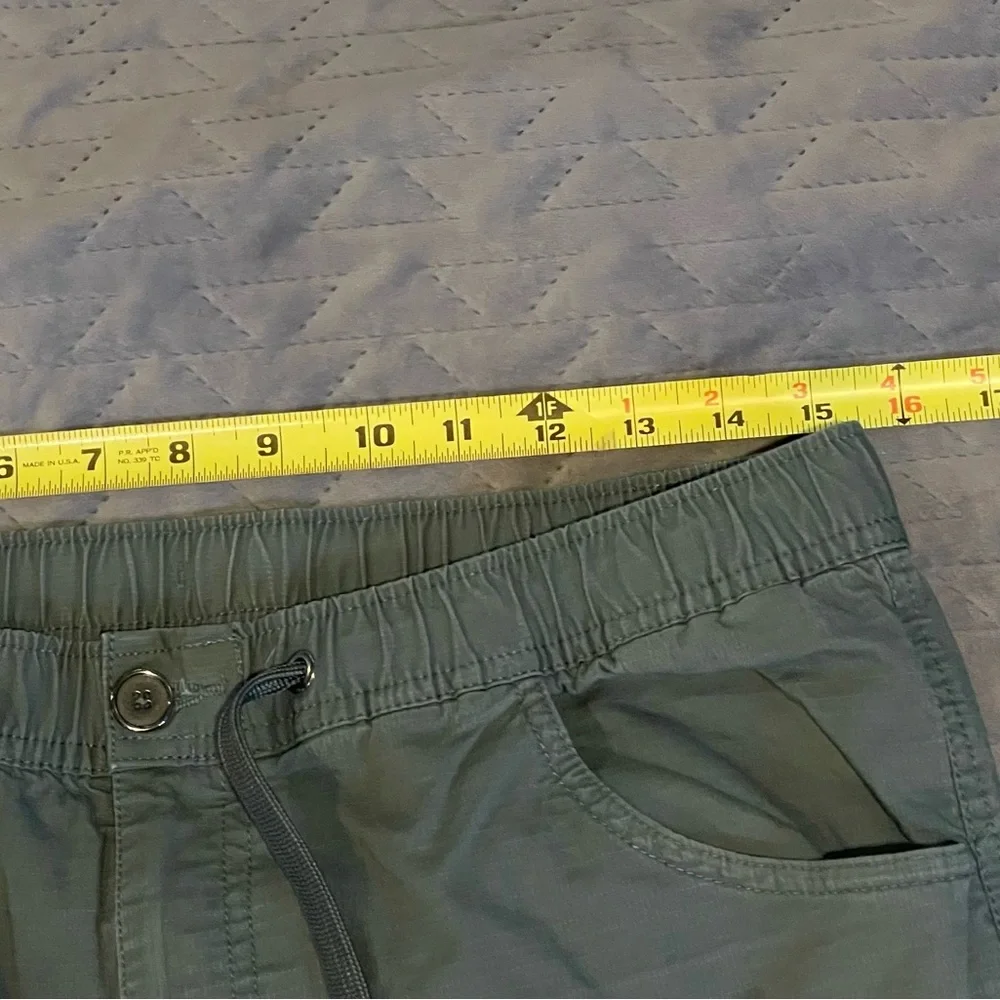 Bylt drawstring pants mens size large green‎ pre-owned condition